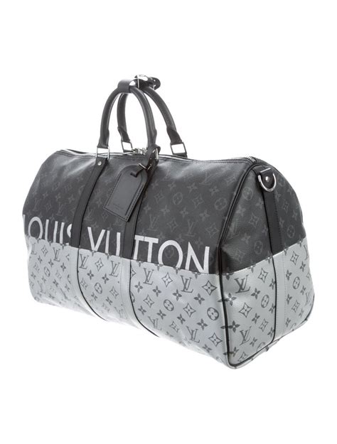 silver lv duffle bag|louis vuitton duffle bag suitcase.